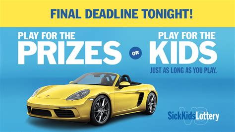 sickkids lottery 2022.